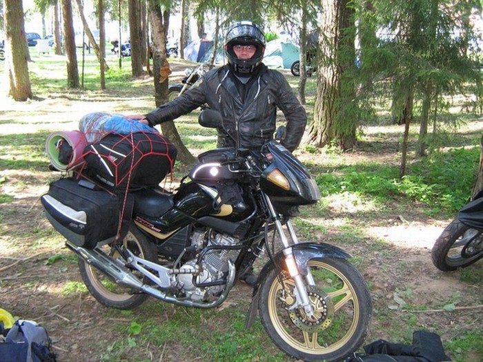 Как выглядит багаж на мотоцикле Yamaha ybr 125. Подборка фото, перевозка вещей на мото