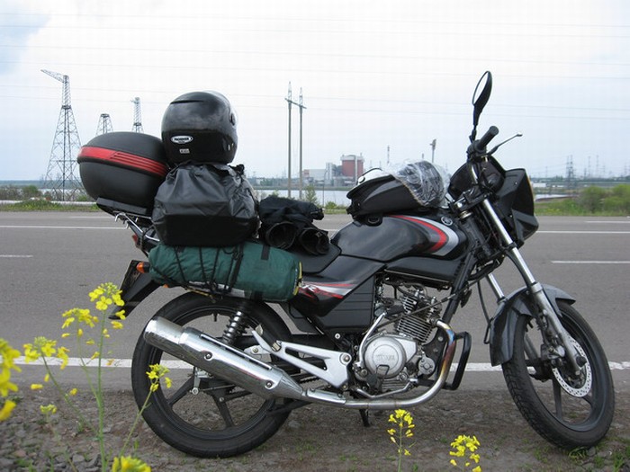 Как выглядит багаж на мотоцикле Yamaha ybr 125. Подборка фото, перевозка вещей на мото
