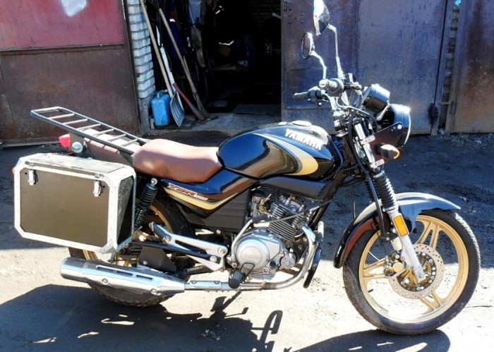 Как выглядит багаж на мотоцикле Yamaha ybr 125. Подборка фото, перевозка вещей на мото
