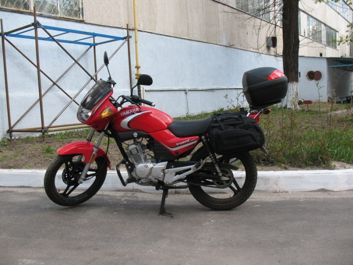 Как выглядит багаж на мотоцикле Yamaha ybr 125. Подборка фото, перевозка вещей на мото