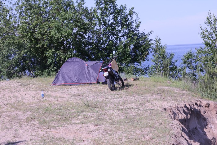Motopiknik am Kiewer Meer in Yasnogordka, Beschreibung + Fotos
