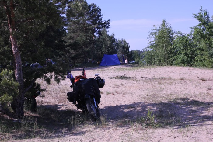Motopiknik am Kiewer Meer in Yasnogordka, Beschreibung + Fotos