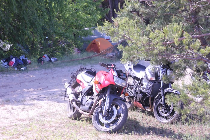 Motopiknik am Kiewer Meer in Yasnogordka, Beschreibung + Fotos