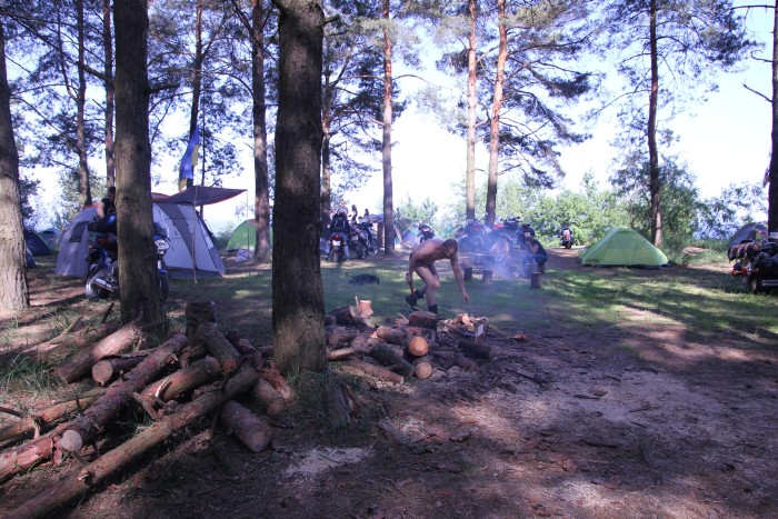 Motopiknik am Kiewer Meer in Yasnogordka, Beschreibung + Fotos