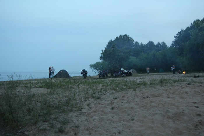 Motopiknik am Kiewer Meer in Yasnogordka, Beschreibung + Fotos
