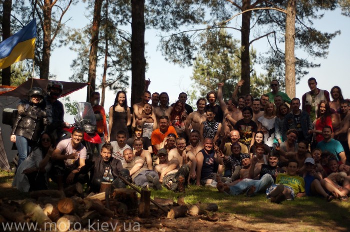 Motopiknik am Kiewer Meer in Yasnogordka, Beschreibung + Fotos